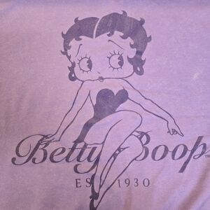 Betty Boop Purple Sweatshirt